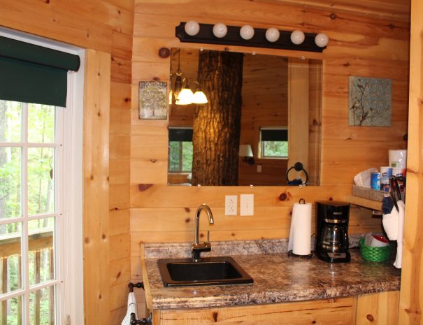 Holly Rock Treehouse Cabin Kitchenette