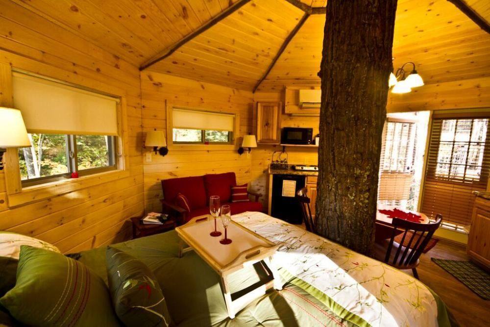 Holly Rock Treehouse Cabin Inside