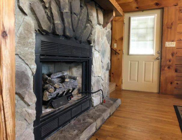 Jackson Cabin Living Room Fireplace