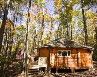 Love Shack Yurt Cabin Outside