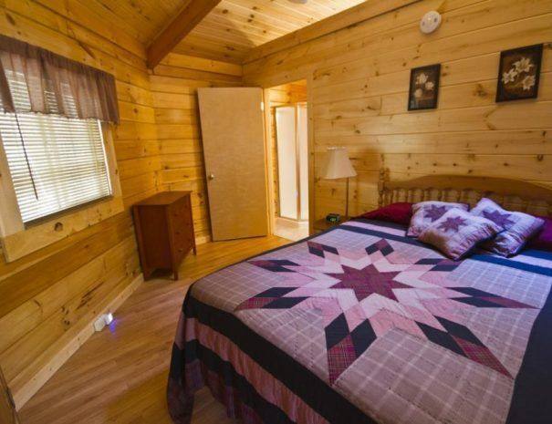 Love Shack Yurt Cabin King Bedroom