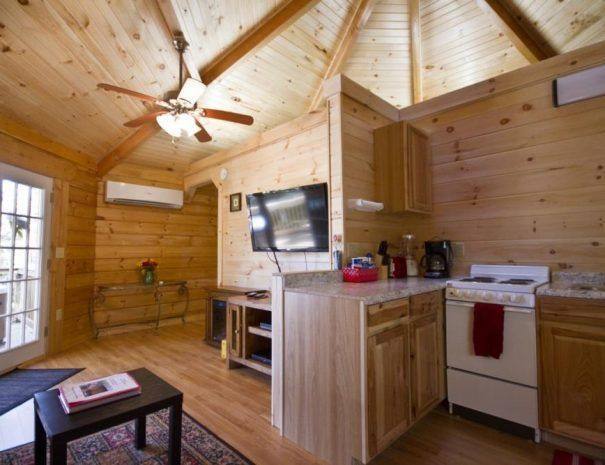 Love Shack Yurt Cabin Kitchen