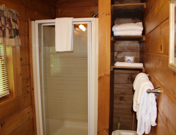 West Virginian Cabin Upstairs Bathroom