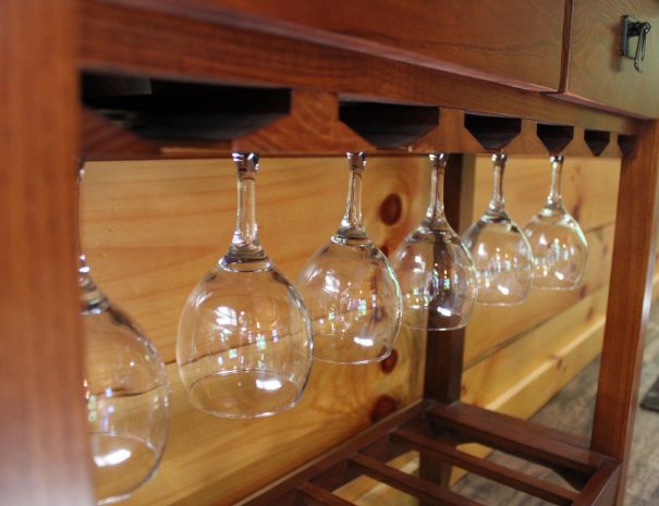 Tuscany Tree House Cabin Wine Glasses 1