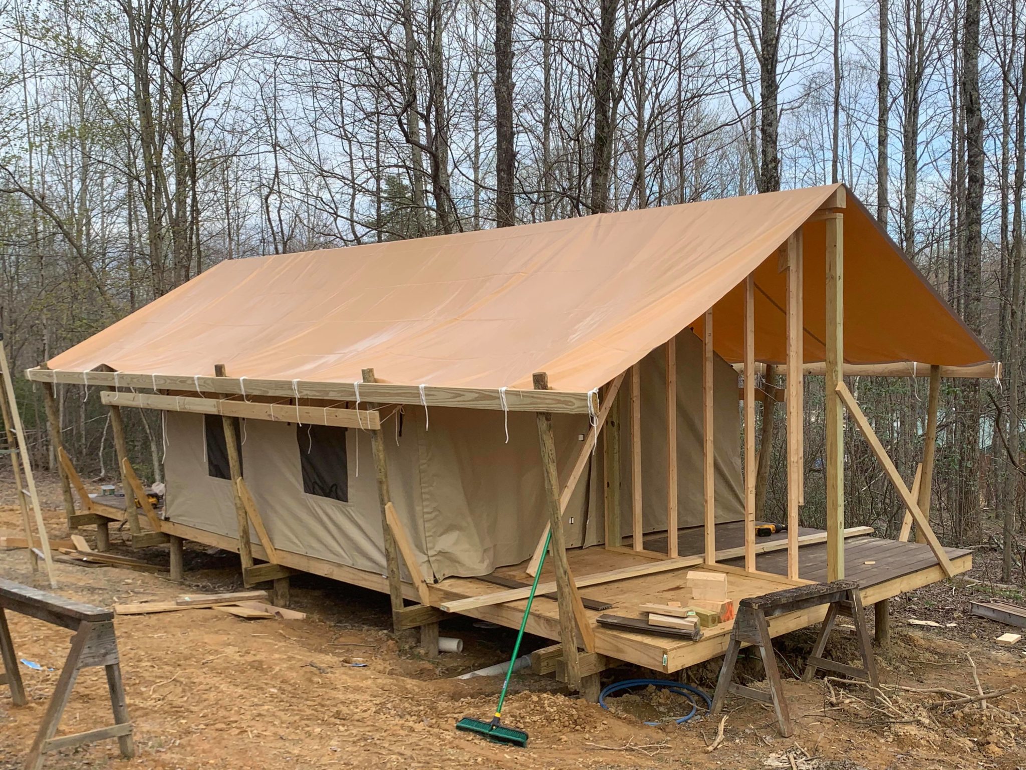 Introducing Glamping Tents for 2021 WV Cabins