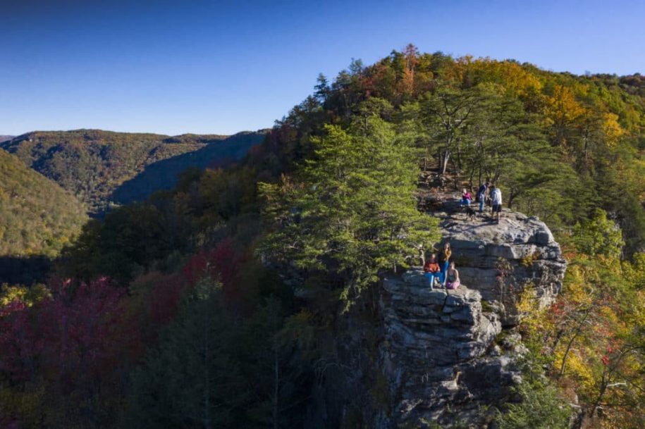 Fall hiking in the New River Gorge