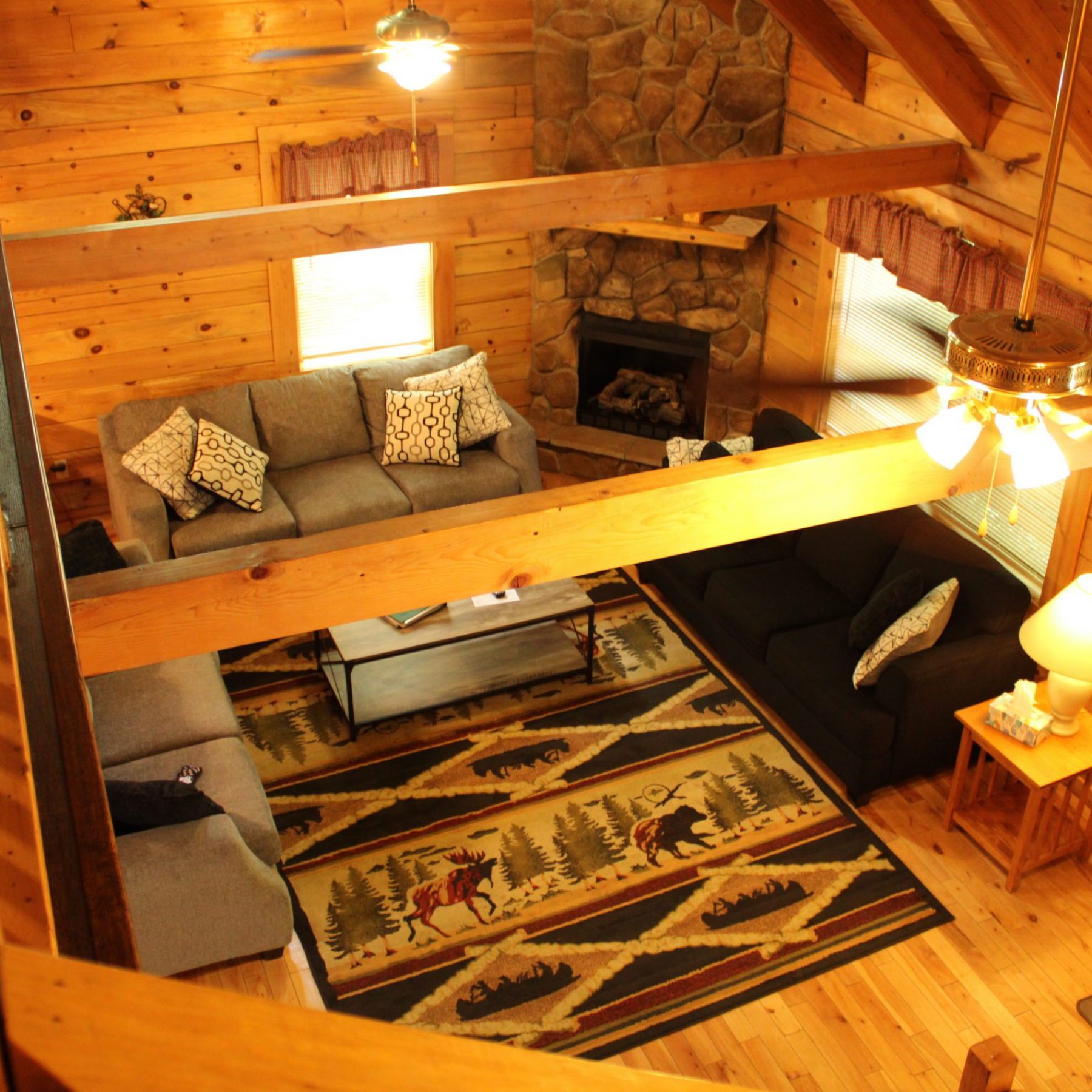 Insignificant Upstairs View of Living Room